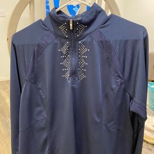 Ariat heat tek long sleeve sun shirt with bling collar size XL